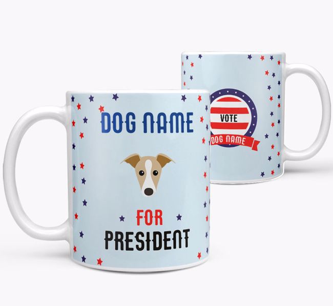 Personalized Vote {dogsName} for President Mug